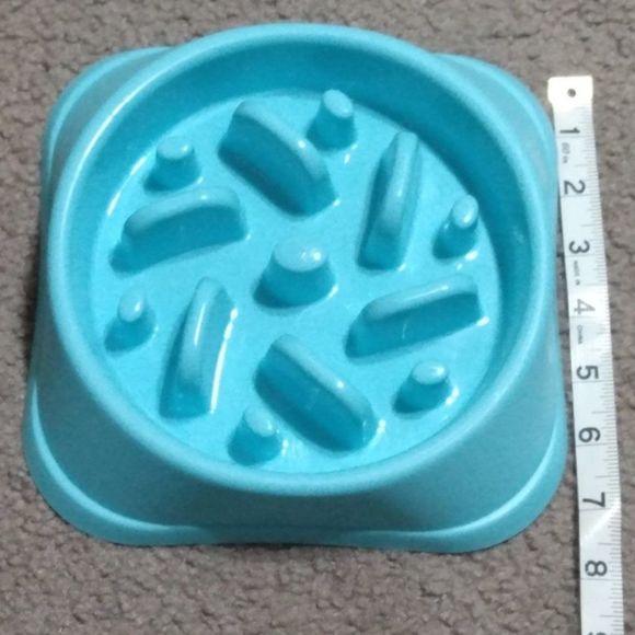 pet food puzzle bowl blue dog m slow feeder noyal - Picture 3 of 4